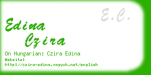 edina czira business card